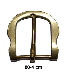 Hebilla Latón Ref. 80 para correa de 4 cm.