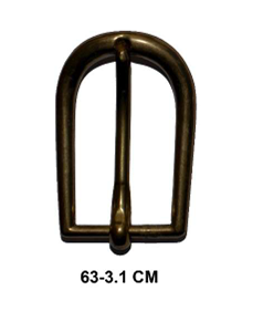 Hebilla Latón Ref. 63 para correa de 3,1 cm.