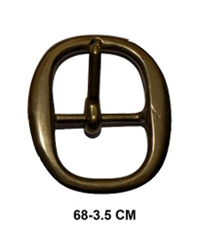 Hebilla Latón Ref. 68 para correa de 3,5 cm.