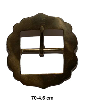 Hebilla Latón Ref. 70 para correa de 4,6 cm.