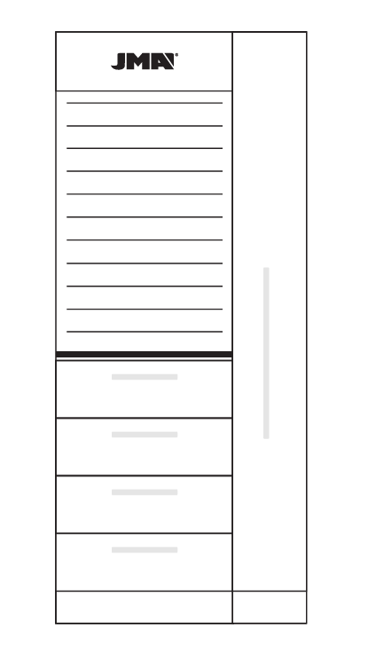Módulo KEY STATION Mod. KP-D Side L Con Cajones