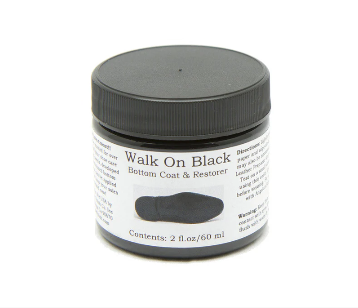 Pintura para Suelas Negro - Walk on Black Angelus 60 ml.