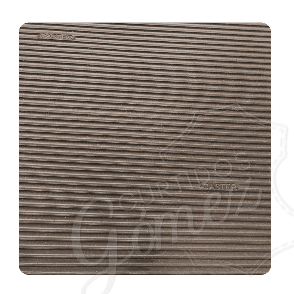 Microporoso Saldo Caster Rayado 15 mm. Negro/Marron (Plancha) 65x110 cm.